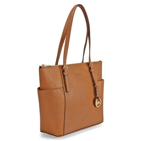 Michael Kors Jet Set East West Saffiano Leather Tote - Picture 2 of 16